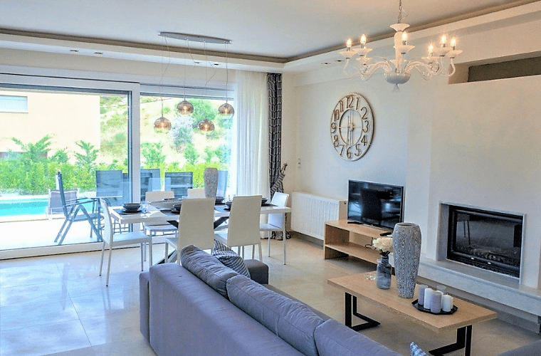 rent villa living room